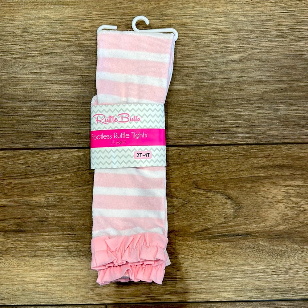 Ruffle Butts footless ruffle tights 2-4t